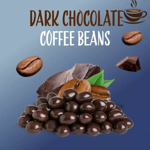 Dark Chocolate Covered Roasted Espresso Coffee Beans